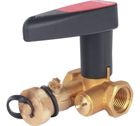 Изображение товара Запорный ручной клапан БРОЕН basic с дренажем резьбовой dn 15 pn 25 kvs=1,8 м3/ч RG008P28QTTKHT