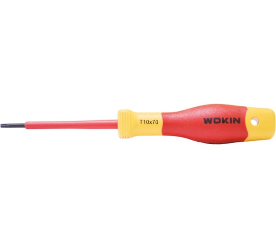 Изображение товара Диэлектрическая отвертка Wokin Torx T10x70 мм 1352872