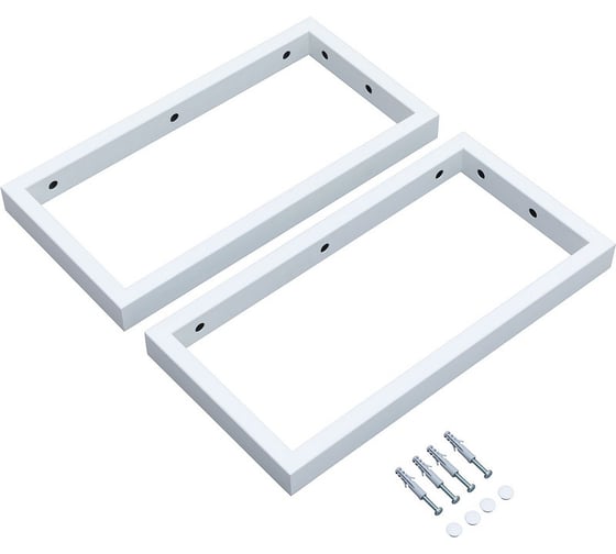 Изображение товара Комплект кронштейнов Aquanet Магнум 450x230x40 мм, белый матовый 00320678