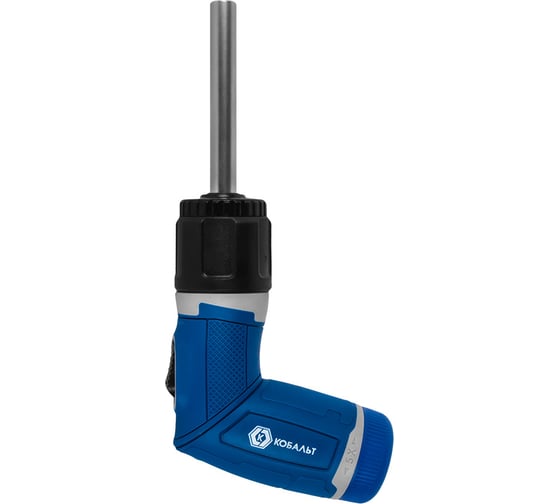 Изображение товара Реверсивная отвертка с набором бит КОБАЛЬТ CR-V, 2 рабочих положения отвёртки (прямая или пистолетная), блистер 12 шт. 915-090