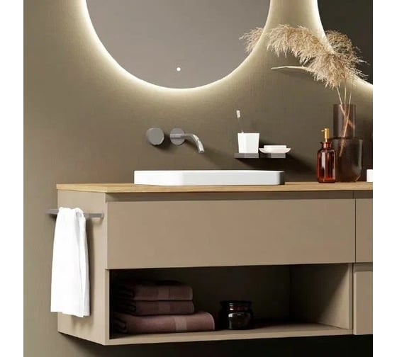 Изображение товара Мыльница Nofer CORINTO матовый стекло/нерж. сталь 16925.S