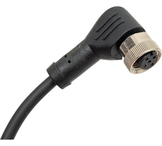 Изображение товара Соединитель кабельный, Розетка, Угловой с кабелем, Пластик 4-PINIP67, кабель 2 м, 250 AC/DC NO/NC ТЕКО CS S20L-3-2 07-00036728