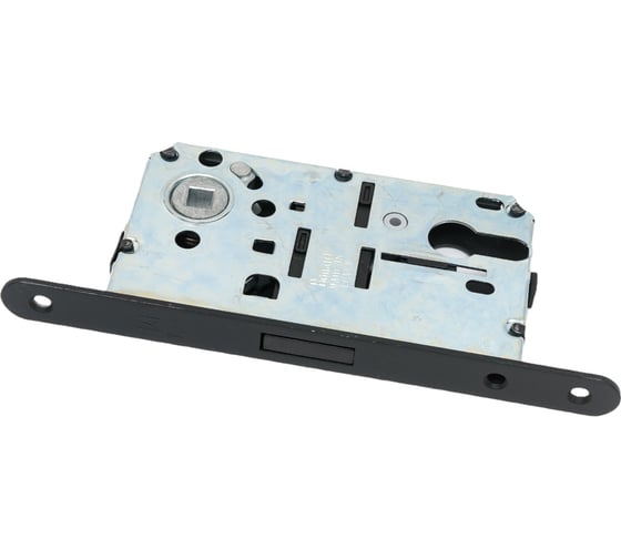 Изображение товара Корпус замка BONAITI b-forty с магнитной защелкой, черный, pz85 мм, под цилиндр, фронтальная планка 18x196 мм 52502