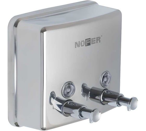 Изображение товара Дозатор для мыла NOFER inox с двумя кранами 03005.B