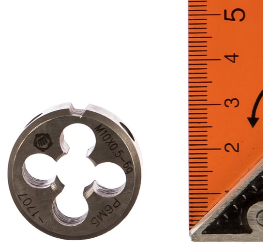 Изображение товара Плашка ООО "ТМТ ГРУПП" М10х0.5 Р6М5 6g 141221
