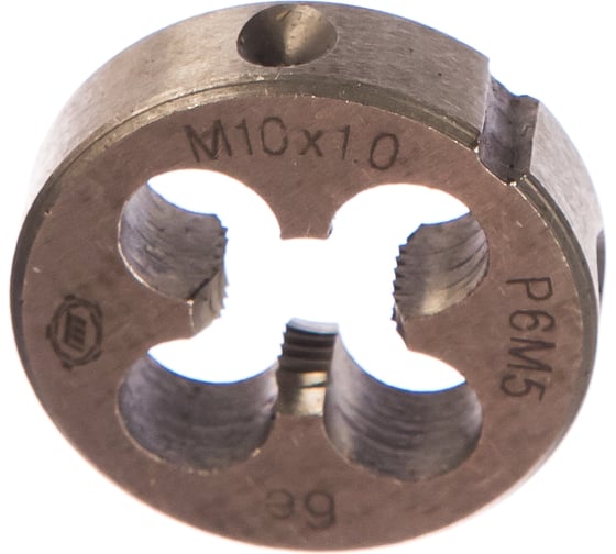 Изображение товара Плашка ООО "ТМТ ГРУПП" М10х1 Р6М5 6е 143218