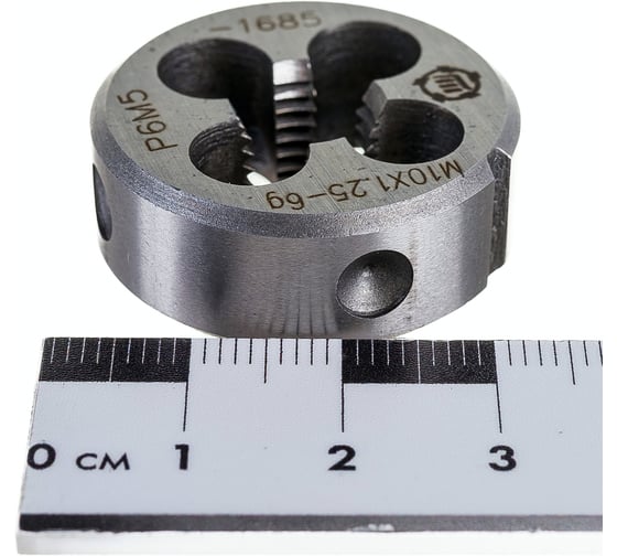 Изображение товара Плашка ООО "ТМТ ГРУПП" М10х1.25 Р6М5 6g 137168