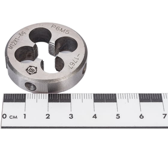 Изображение товара Плашка ООО "ТМТ ГРУПП" М12х1 Р6М5 6g 137170