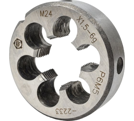 Изображение товара Плашка ООО "ТМТ ГРУПП" М24х1.5 Р6М5 6g 137184