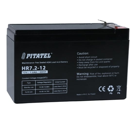 Изображение товара Аккумулятор Pitatel HR7.2-12
