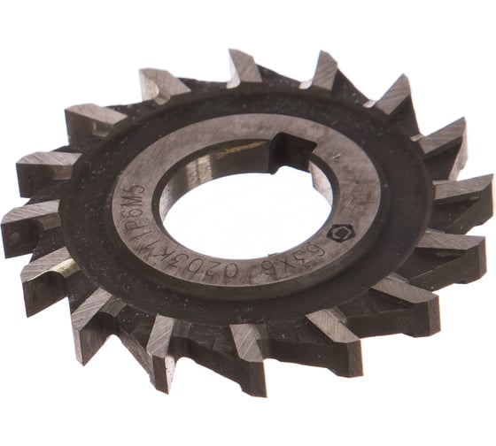 Изображение товара Фреза дисковая 3-х сторонняя ООО "ТМТ ГРУПП" 63х 6х22 Z=16 Р6М5 138669