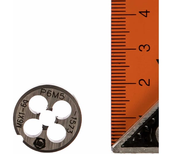 Изображение товара Плашка ООО "ТМТ ГРУПП" М6х1 Р6М5 6g 137164