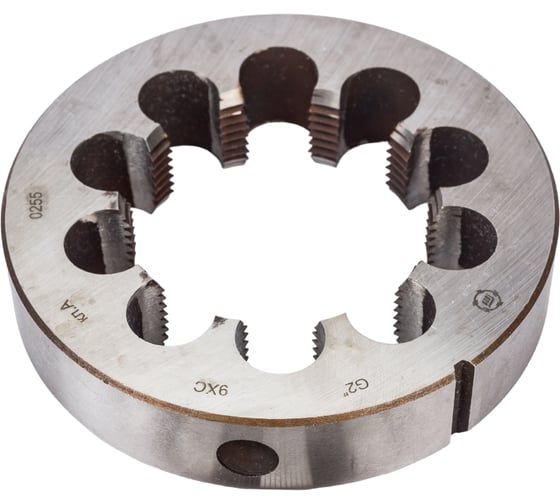 Изображение товара Плашка ООО "ТМТ ГРУПП" трубная цилиндрическая G 2" 9ХС 57995