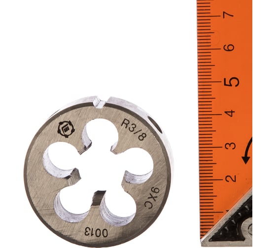 Изображение товара Плашка ООО "ТМТ ГРУПП" трубная коническая R3/8" 9ХС 57987