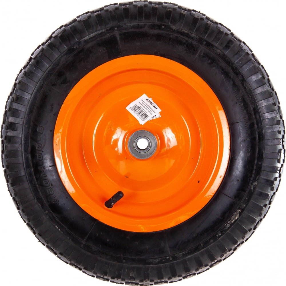 Пневматическое колесо для тачки WB-160H, 180Н, 200 Кратон запасное бескамерное колесо для двухколесной тачки polyagro
