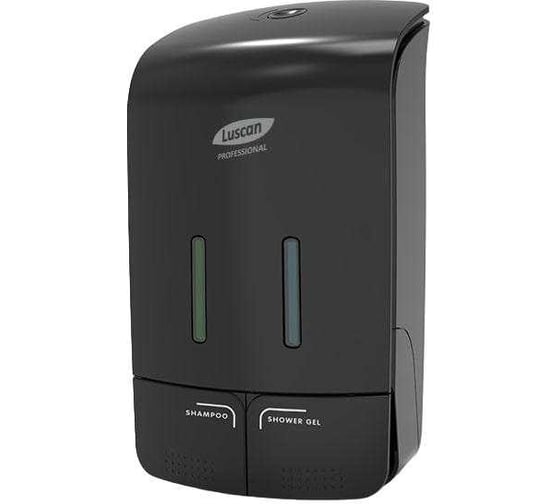 Изображение товара Дозатор для жидкого мыла Luscan Professional prof etalon 2x550 мл, черный 151052 1653729