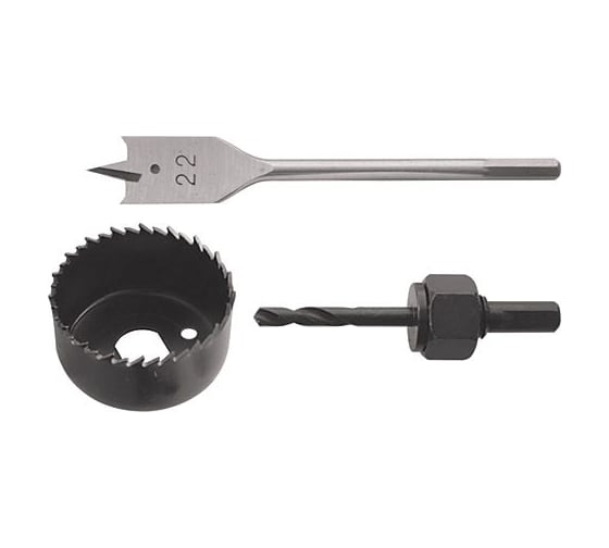 Изображение товара Коронка по дереву 48 мм, с перовым сверлом 22 мм КУРС 36348