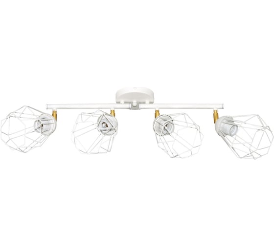 Изображение товара Потолочный светильник ЭЛЕТЕХ Кристаль 141 белый муар НПБ 01-4x60-129 Е27 [ИМ] 1005405222