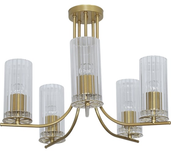 Изображение товара Потолочный светильник ЭЛЕТЕХ Ария 151 золото (Плафон 0014) НПБ 01-5x60-164 ИМ 1005405236