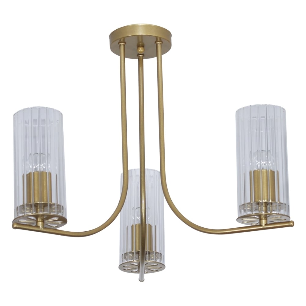 Изображение товара Потолочный светильник ЭЛЕТЕХ Ария 131 золото 3х60 Вт декоративный стильный дизайн