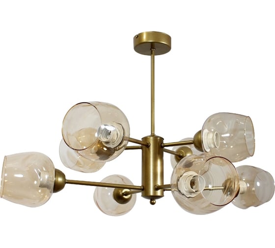 Изображение товара Потолочный светильник ЭЛЕТЕХ Адель 181 золото (Плафон 8268) НПБ 01-8x60-111 Е27 ИМ 1005405232