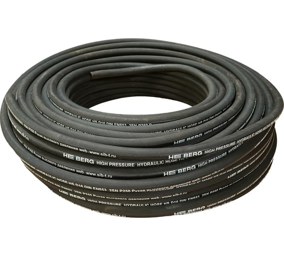 Изображение товара Рукав высокого давления HEIBERG Dn10 DIN EN853 1SN, 3/8" ,W.P. 180 BAR,100 м 0001Н10