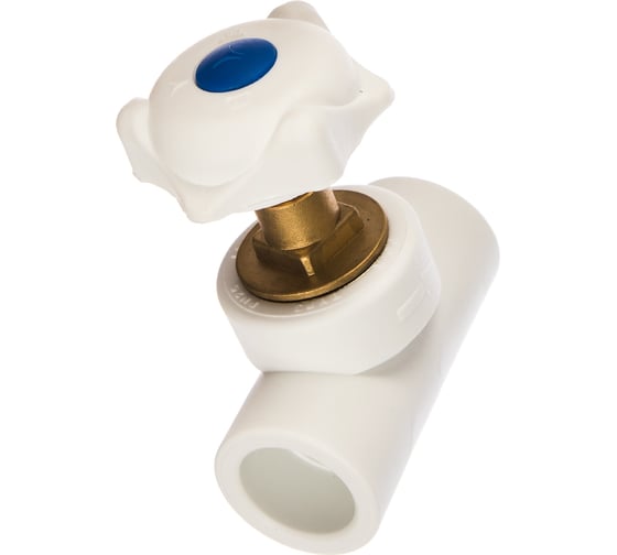 Изображение товара Вентиль PRO AQUA PP-R Белый d-25 мм PA42011b