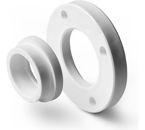 Изображение товара Комплект бурт и фланец PRO AQUA PP-R PN 20 белый 75 мм PA55020b