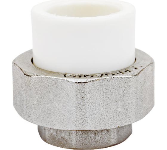 Изображение товара Комбинированная разъемная муфта (американка) PRO AQUA PP-R ВР белая d-20 мм 1/2" PA20008b