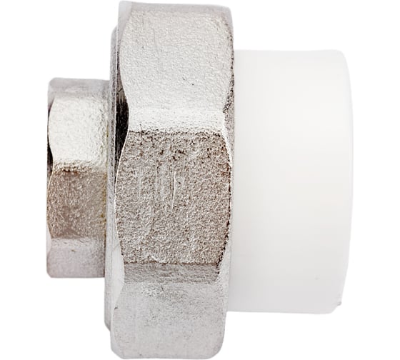 Изображение товара Комбинированная разъемная муфта (американка) PRO AQUA PP-R ВР белая d-25 мм 1/2" PA20012b