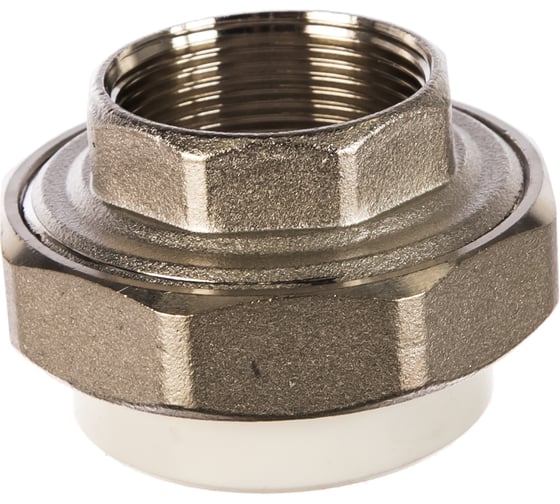 Изображение товара Комбинированная разъемная муфта (американка) PRO AQUA PP-R ВР белая d-50 мм 1 1/2" PA20022b