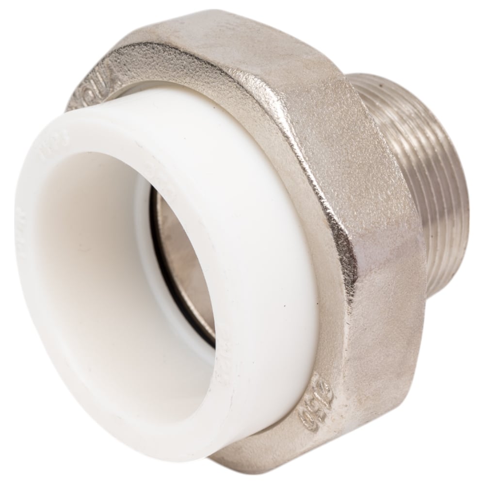 Изображение товара Комбинированная разъемная муфта американка PRO AQUA PP-R 50 мм 1 1/2" PA21022b белая