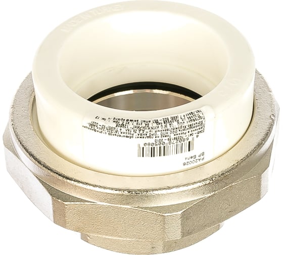 Изображение товара Комбинированная разъемная муфта (американка) PRO AQUA PP-R ВР белая d-75 мм 2 1/2" PA20026b