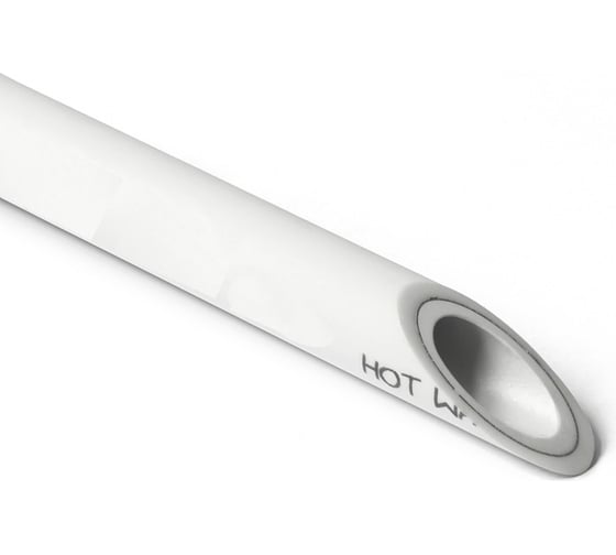 Изображение товара Труба армированная фольгой в центре PRO AQUA PP-R DUO SDR 6 Белая d-50 мм 4 м PA39016