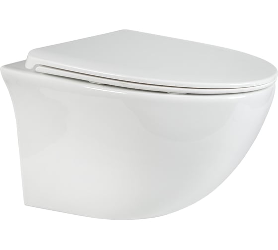 Изображение товара Унитаз подвесной безободковый с сиденьем с микролифтом BOND F05-10