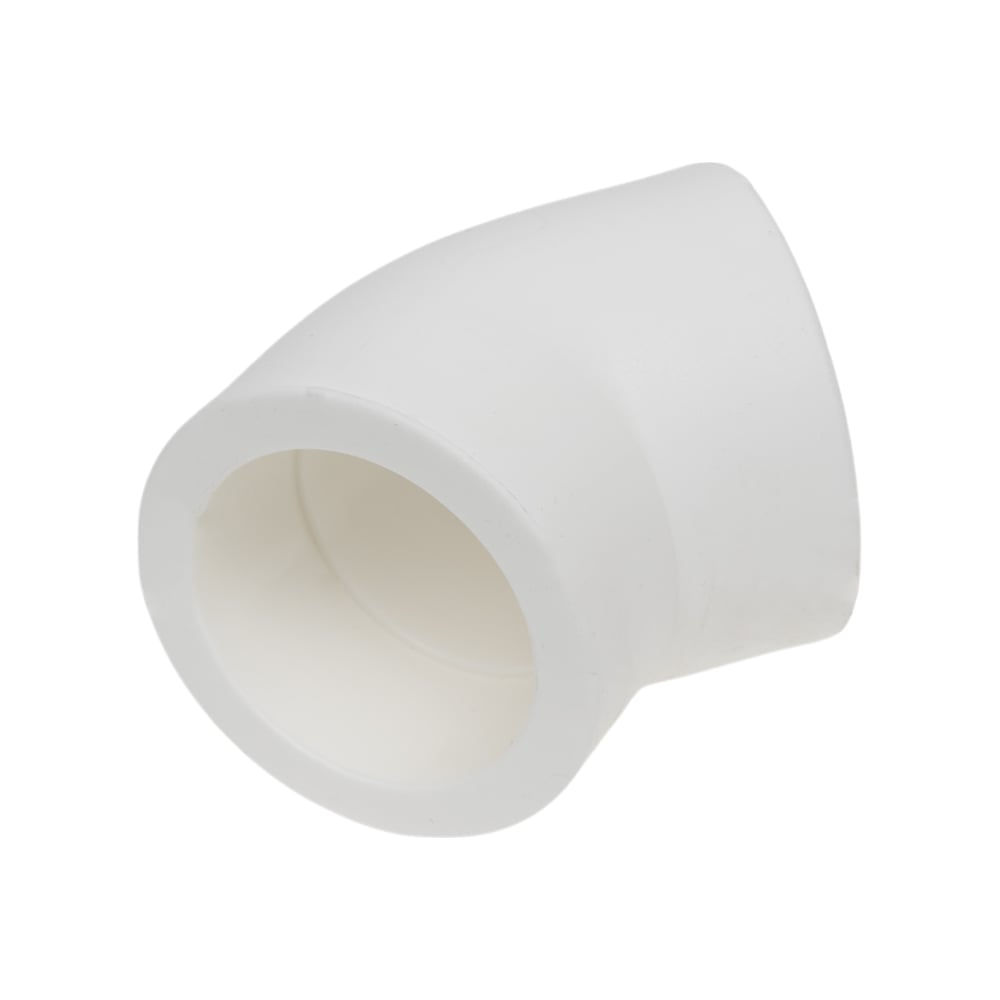 Изображение товара Угольник PRO AQUA PP-R 45 градусов белый 40 мм PA13514Pb