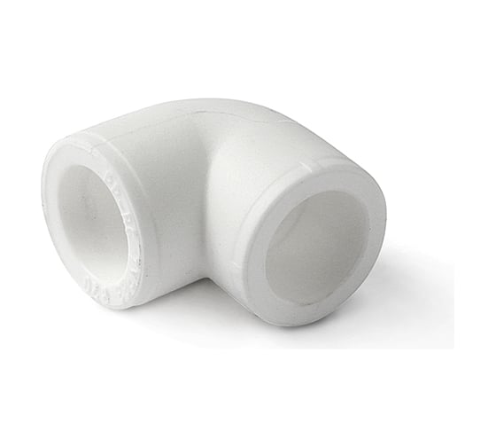 Изображение товара Угольник PRO AQUA PP-R 90 градусов, белый, 63 мм PA13018Pb