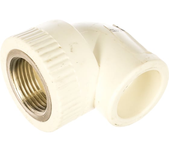 Изображение товара Комбинированный угольник PRO AQUA PP-R ВР белый, 32 мм, 1" PA26018Pb