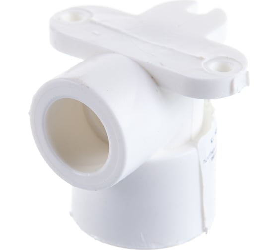 Изображение товара Комбинированный угольник с креплением PRO AQUA PP-R ВР белый, 20 мм, 1/2" PA28008Pb