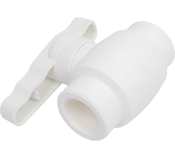 Изображение товара Шаровой кран со стандартным проходом PRO AQUA PP-R белый d-25 мм PA44010b