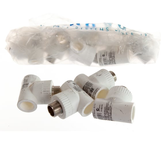 Изображение товара Комбинированный тройник PRO AQUA PP-R НР белый 20 мм 1/2" PA25008Pb