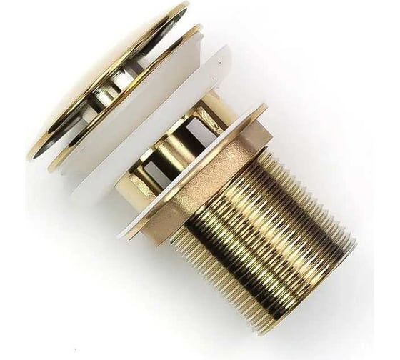 Изображение товара Донный клапан MELANA с переливом, золото, в блистере MLN-335304G