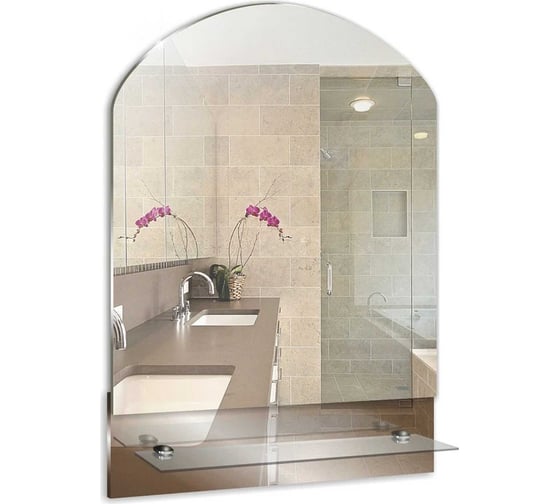 Изображение товара Зеркало MIXLINE "Амели" 390х585 (ШВ) с полкой (К) 552587