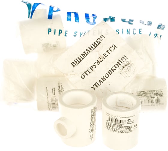 Изображение товара Переходной тройник PRO AQUA PP-R белый 40-20-40 мм PA14540Pb