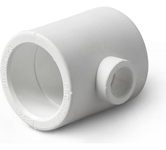 Изображение товара Переходной тройник PRO AQUA PP-R белый 75-25-75 мм PA14570Pb