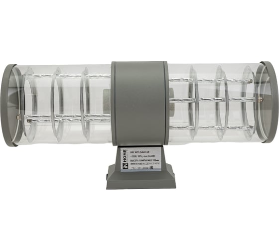 Изображение товара Уличный двусторонний светильник IN HOME НБУ ART-2хA60-GR алюминий, под 2хA60 E27 серый IP54 4690612037714