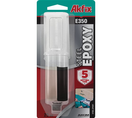 Изображение товара Эпоксидный клей для металла Akfix E350 25 мл AKU500