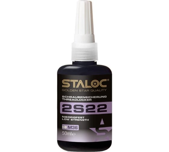 Изображение товара Фиксатор резьбовых соединений низкой прочности STALOC 2s22 50 мл 104408940
