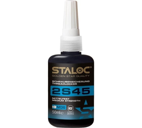 Изображение товара Фиксатор резьбовых соединений средней прочности STALOC 2s45 50 мл 104409002