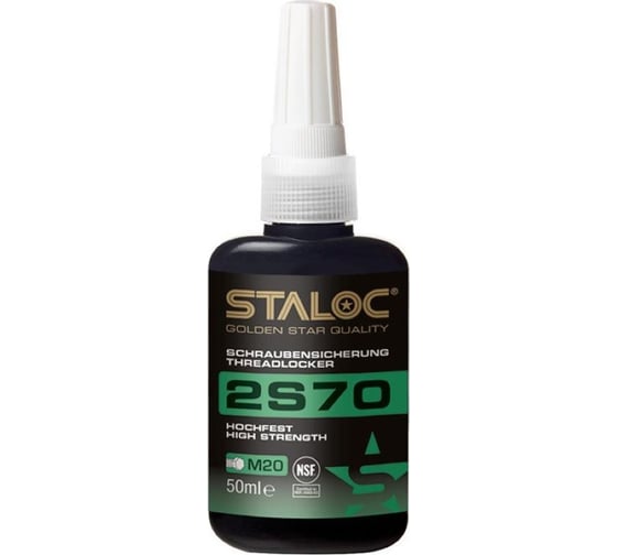 Изображение товара Фиксатор резьбовых соединений высокой прочности STALOC 2s70 50 мл 104408948